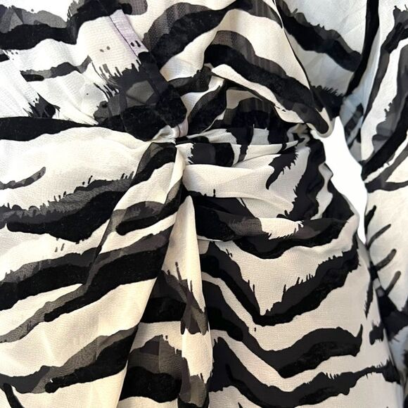ZARA | Zebra | ANIMAL PRINT MINI DRESS - Picture 7 of 11